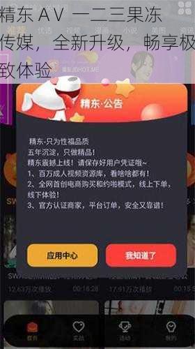 精东 AⅤ 一二三果冻传媒,全新升级,畅享极致体验