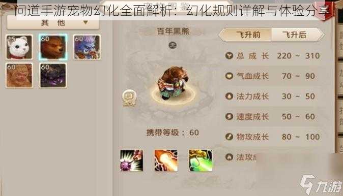 问道手游宠物幻化全面解析:幻化规则详解与体验分享