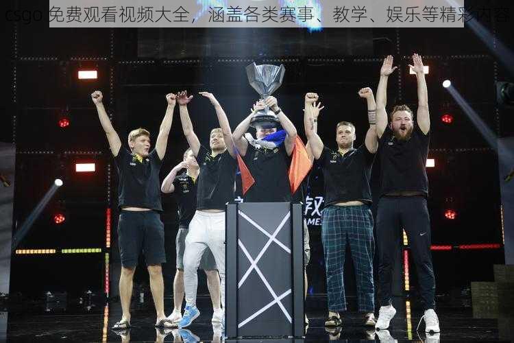 csgo 免费观看视频大全,涵盖各类赛事、教学、娱乐等精彩内容