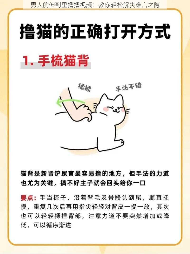 男人的伸到里擼擼视频:教你轻松解决难言之隐