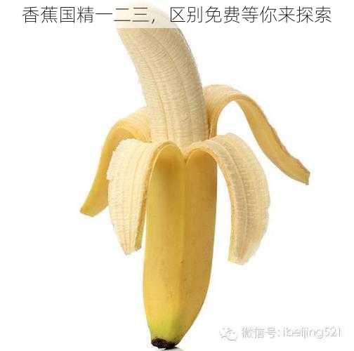香蕉国精一二三,区别免费等你来探索