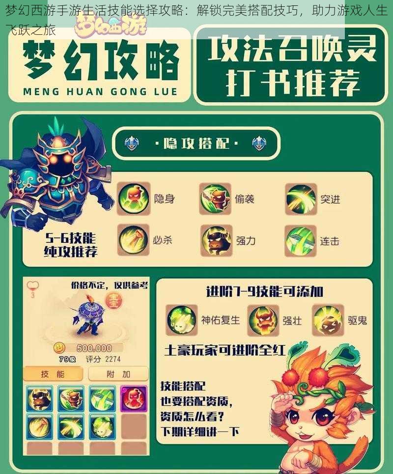 梦幻西游手游生活技能选择攻略:解锁完美搭配技巧,助力游戏人生飞跃之旅
