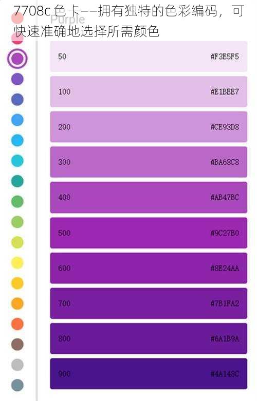 7708c 色卡——拥有独特的色彩编码,可快速准确地选择所需颜色