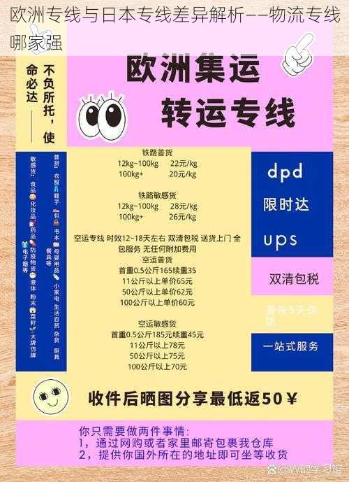 欧洲专线与日本专线差异解析——物流专线哪家强