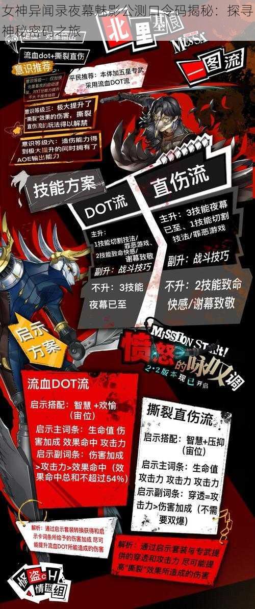 女神异闻录夜幕魅影公测口令码揭秘:探寻神秘密码之旅
