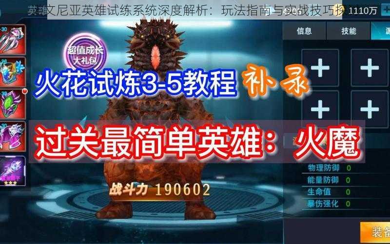 诺文尼亚英雄试练系统深度解析:玩法指南与实战技巧探讨