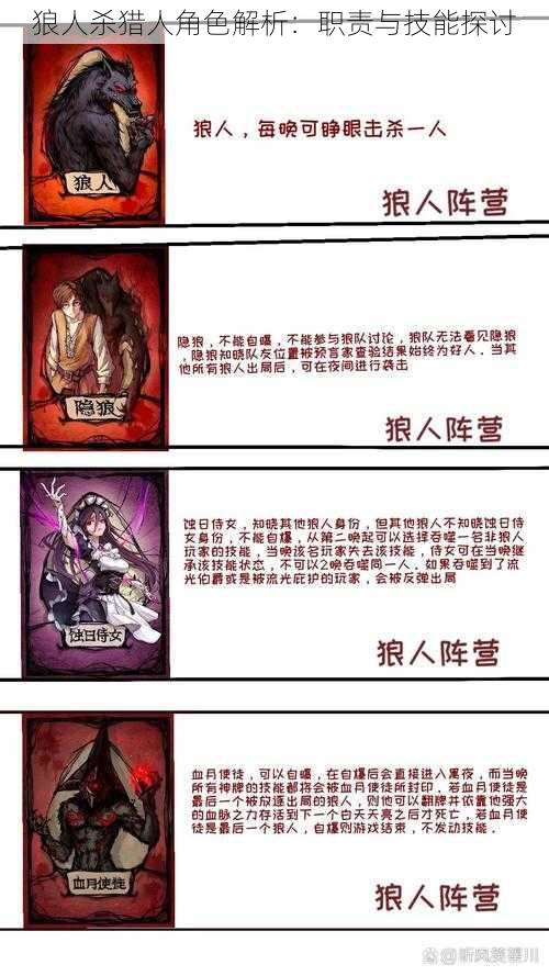 狼人杀猎人角色解析:职责与技能探讨