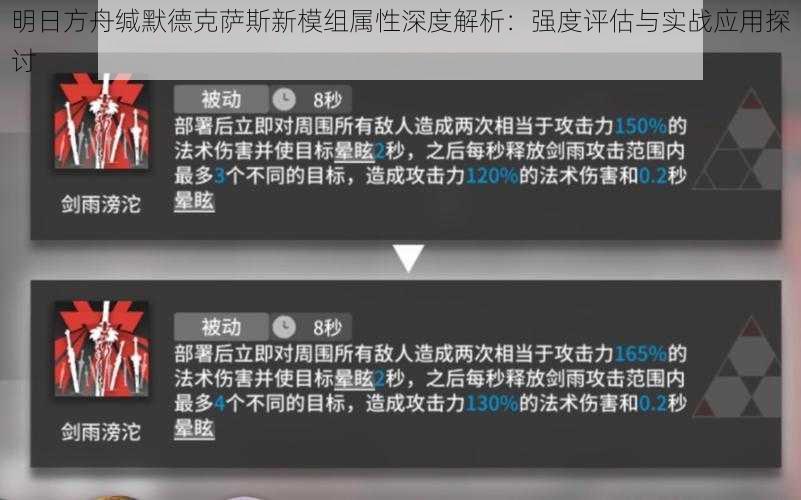 明日方舟缄默德克萨斯新模组属性深度解析:强度评估与实战应用探讨