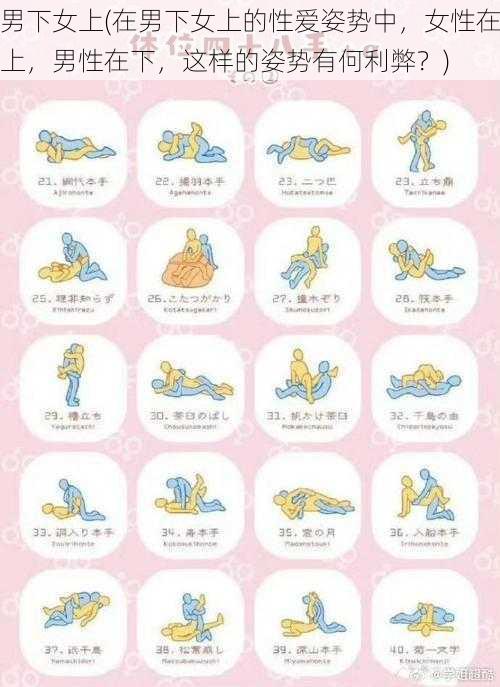 男下女上(在男下女上的性爱姿势中,女性在上,男性在下,这样的姿势有何利弊?)
