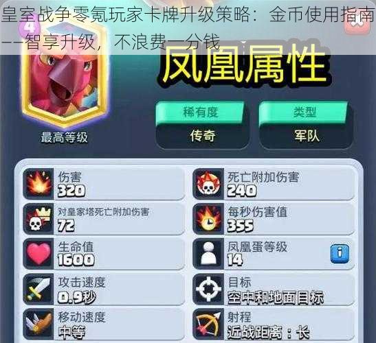 皇室战争零氪玩家卡牌升级策略:金币使用指南——智享升级,不浪费一分钱