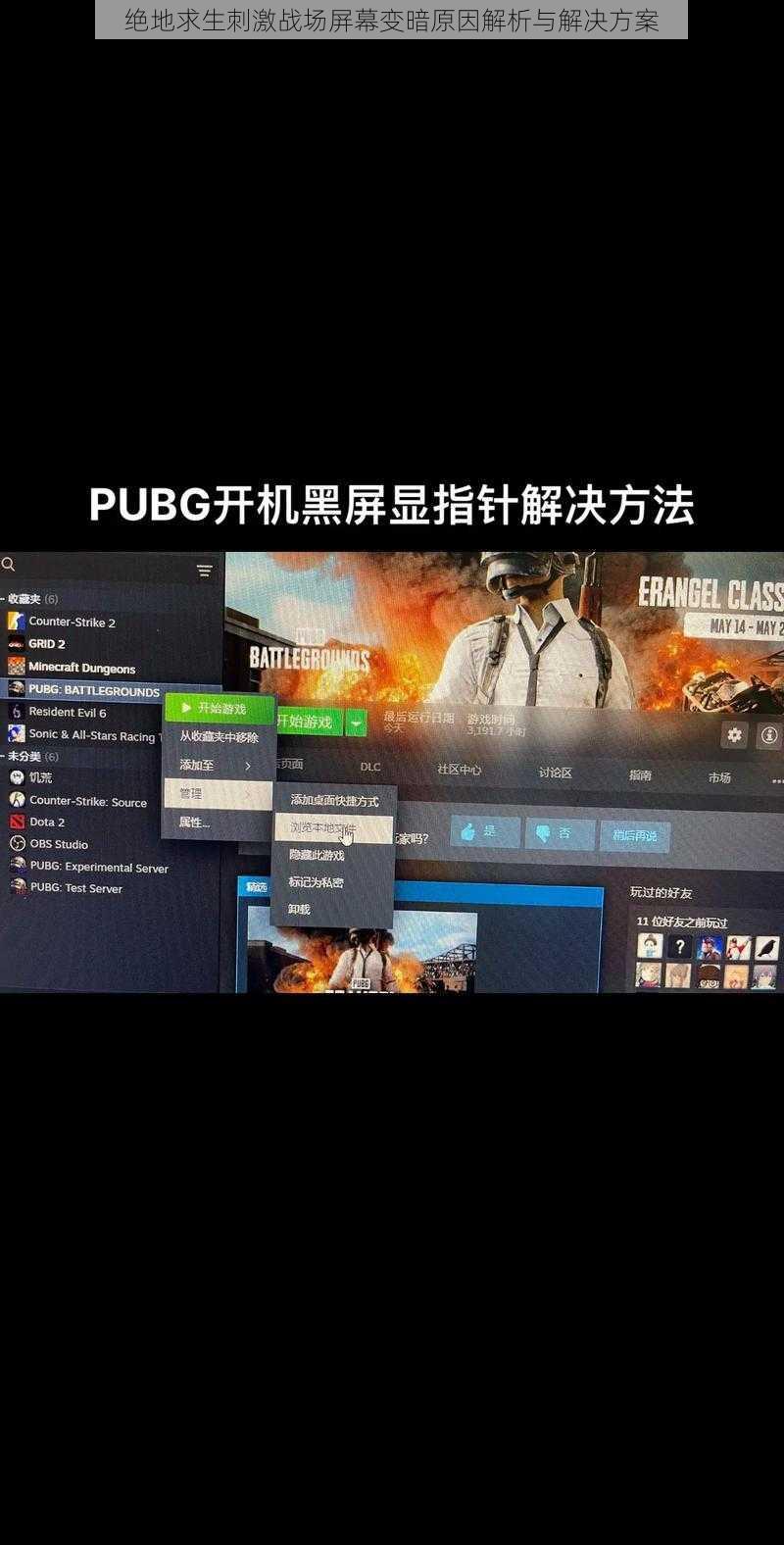 绝地求生刺激战场屏幕变暗原因解析与解决方案