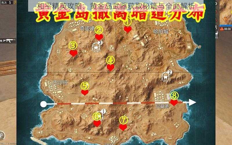 和平精英攻略:黄金岛武器获取秘籍与全面解析