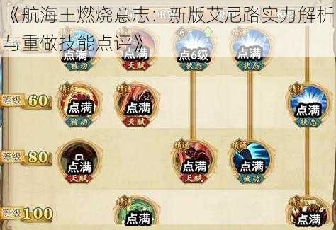 《航海王燃烧意志:新版艾尼路实力解析与重做技能点评》