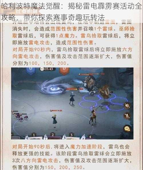 哈利波特魔法觉醒:揭秘雷电霹雳赛活动全攻略,带你探索赛事奇趣玩转法