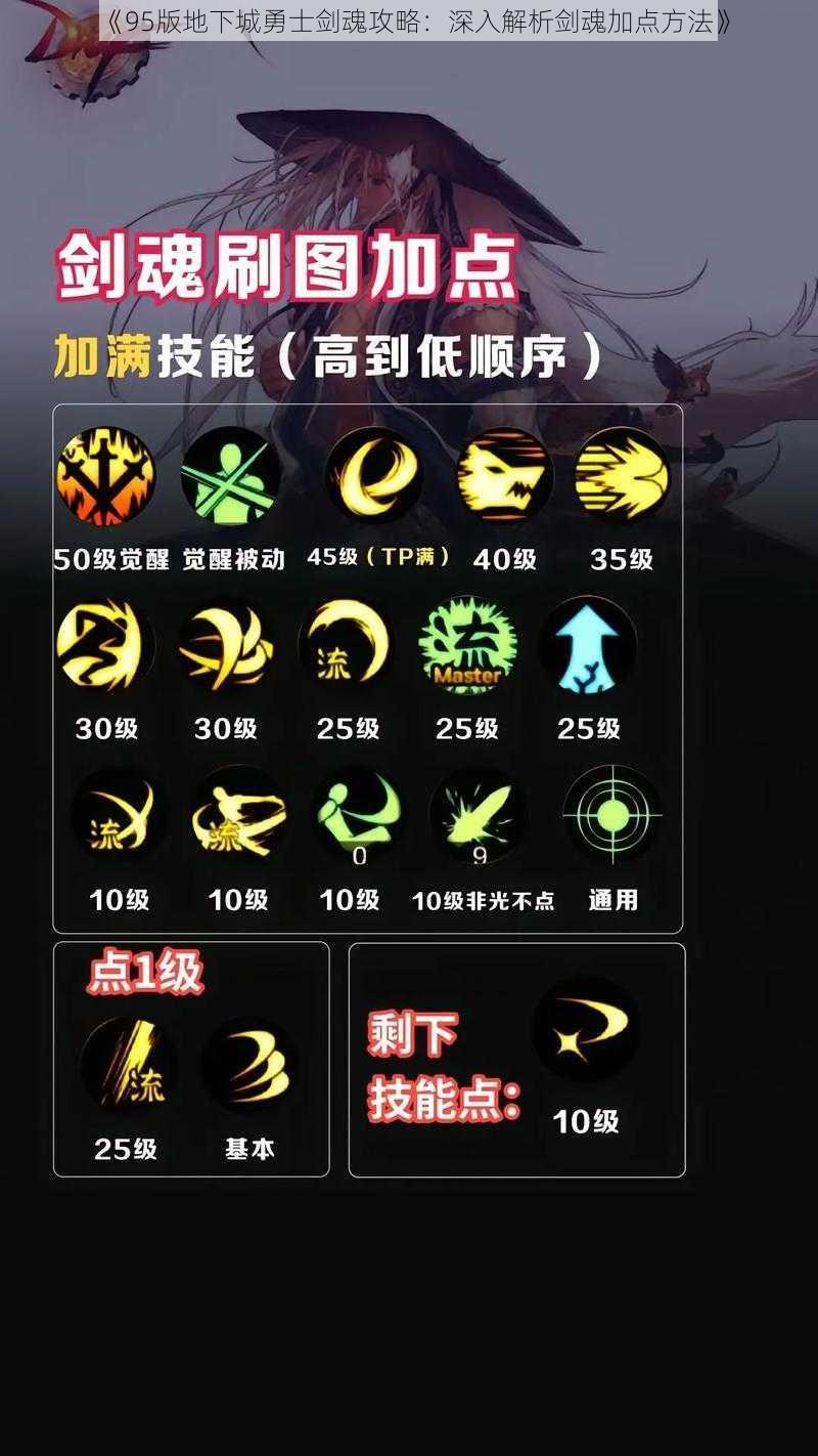 《95版地下城勇士剑魂攻略:深入解析剑魂加点方法》