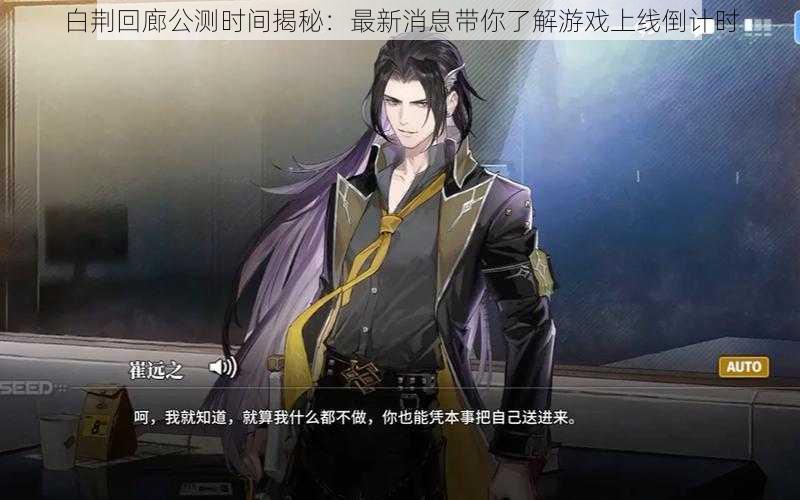 白荆回廊公测时间揭秘:最新消息带你了解游戏上线倒计时