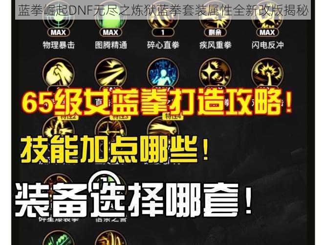 蓝拳崛起DNF无尽之炼狱蓝拳套装属性全新改版揭秘