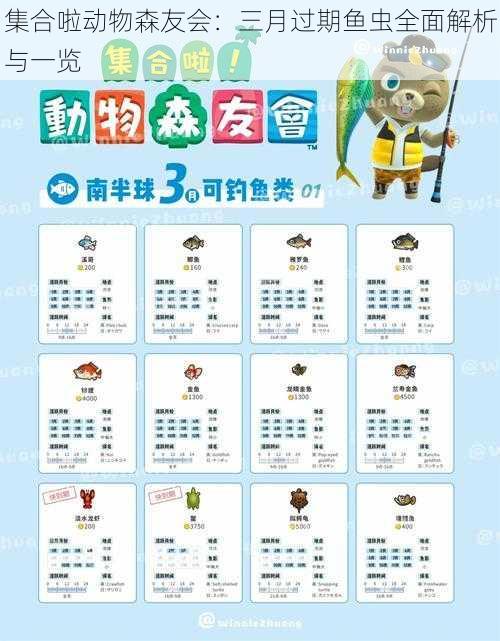 集合啦动物森友会:三月过期鱼虫全面解析与一览