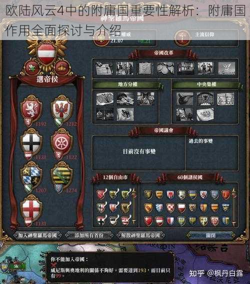欧陆风云4中的附庸国重要性解析:附庸国作用全面探讨与介绍