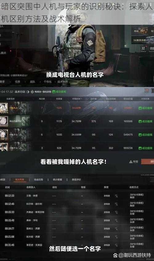 暗区突围中人机与玩家的识别秘诀:探索人机区别方法及战术解析