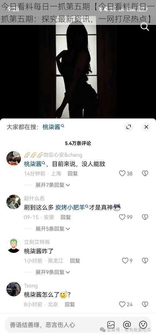 今日看料每日一抓第五期【今日看料每日一抓第五期:探究最新资讯,一网打尽热点】