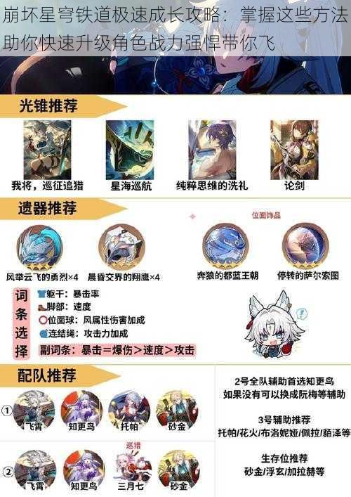 崩坏星穹铁道极速成长攻略:掌握这些方法助你快速升级角色战力强悍带你飞