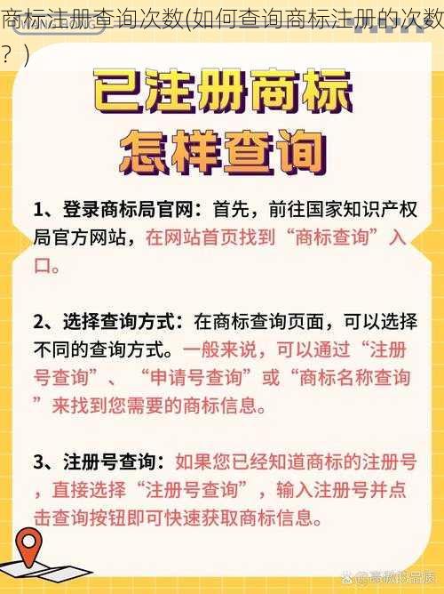 商标注册查询次数(如何查询商标注册的次数？)