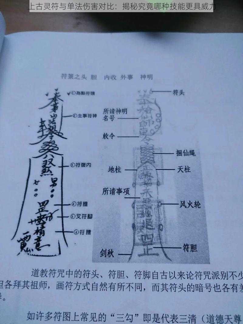 上古灵符与单法伤害对比：揭秘究竟哪种技能更具威力