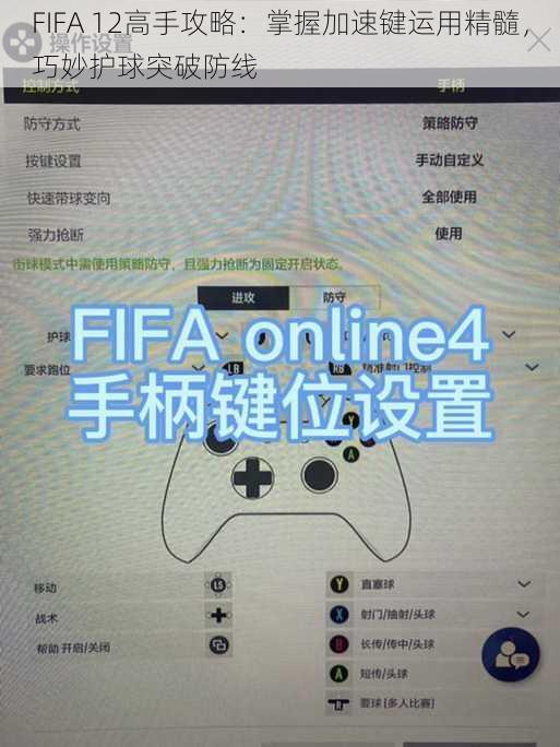 FIFA 12高手攻略：掌握加速键运用精髓，巧妙护球突破防线