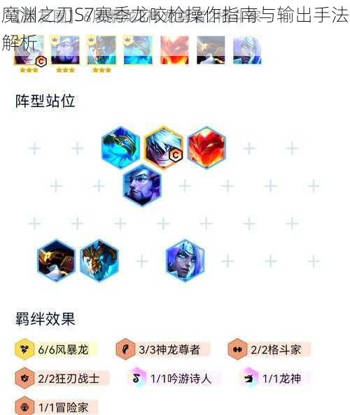 魔渊之刃S7赛季龙咬枪操作指南与输出手法解析