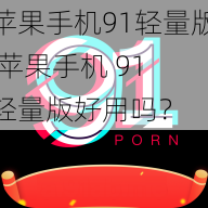 苹果手机91轻量版 苹果手机 91 轻量版好用吗?