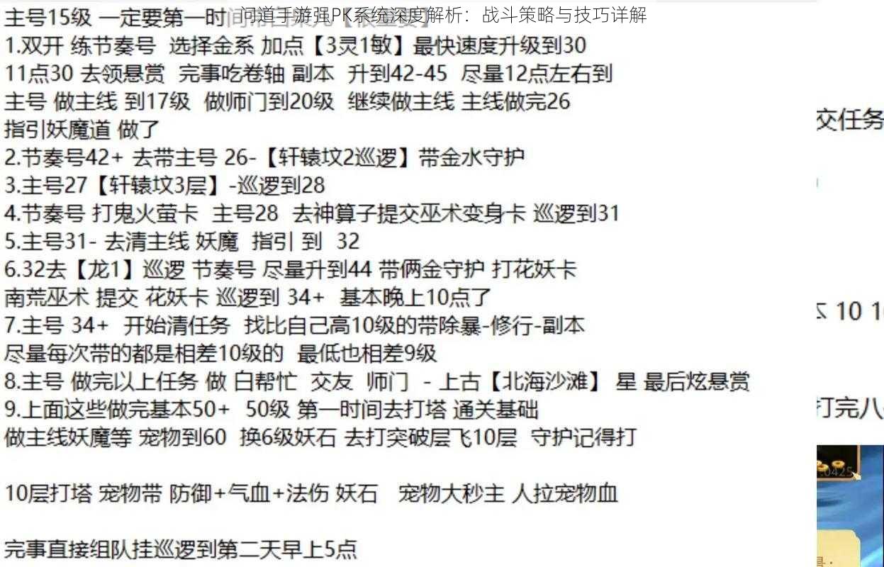 问道手游强PK系统深度解析:战斗策略与技巧详解