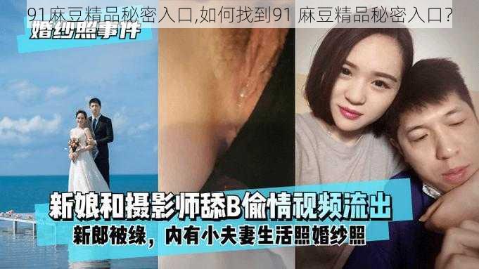 91麻豆精品秘密入口,如何找到91 麻豆精品秘密入口?