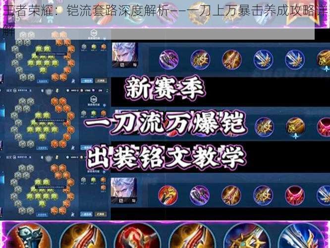 王者荣耀:铠流套路深度解析——一刀上万暴击养成攻略详解