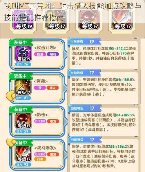 我叫MT开荒团:射击猎人技能加点攻略与技能搭配推荐指南