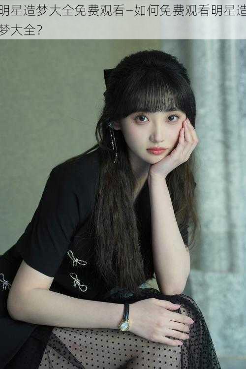 明星造梦大全免费观看—如何免费观看明星造梦大全?