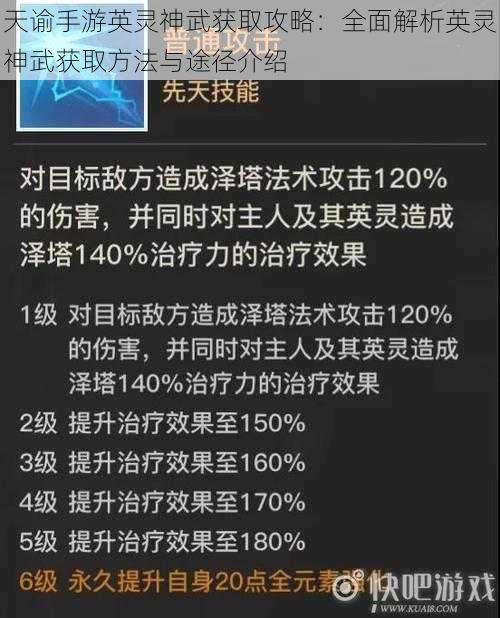 天谕手游英灵神武获取攻略：全面解析英灵神武获取方法与途径介绍