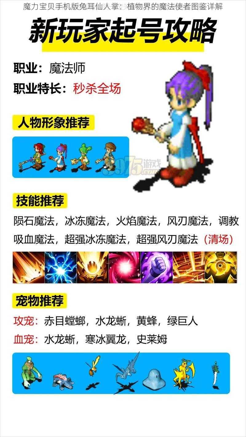 魔力宝贝手机版兔耳仙人掌：植物界的魔法使者图鉴详解