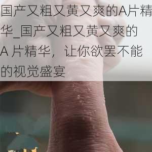 国产又粗又黄又爽的A片精华_国产又粗又黄又爽的 A 片精华，让你欲罢不能的视觉盛宴