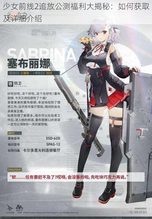 少女前线2追放公测福利大揭秘：如何获取及详细介绍