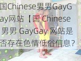 国Chinese男男GayGay网站【国 Chinese 男男 GayGay 网站是否存在色情低俗信息？】