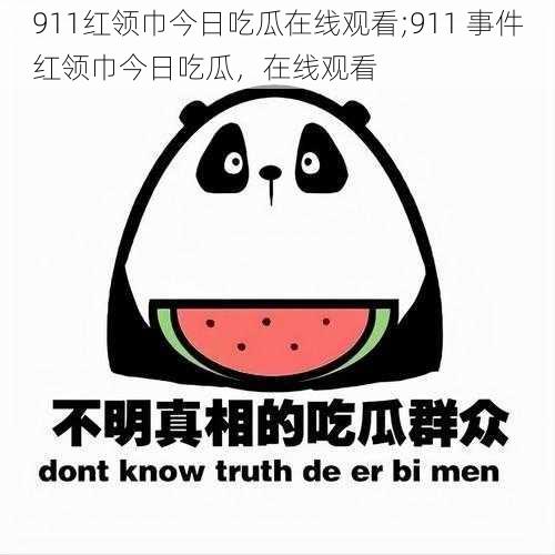 911红领巾今日吃瓜在线观看;911 事件红领巾今日吃瓜，在线观看