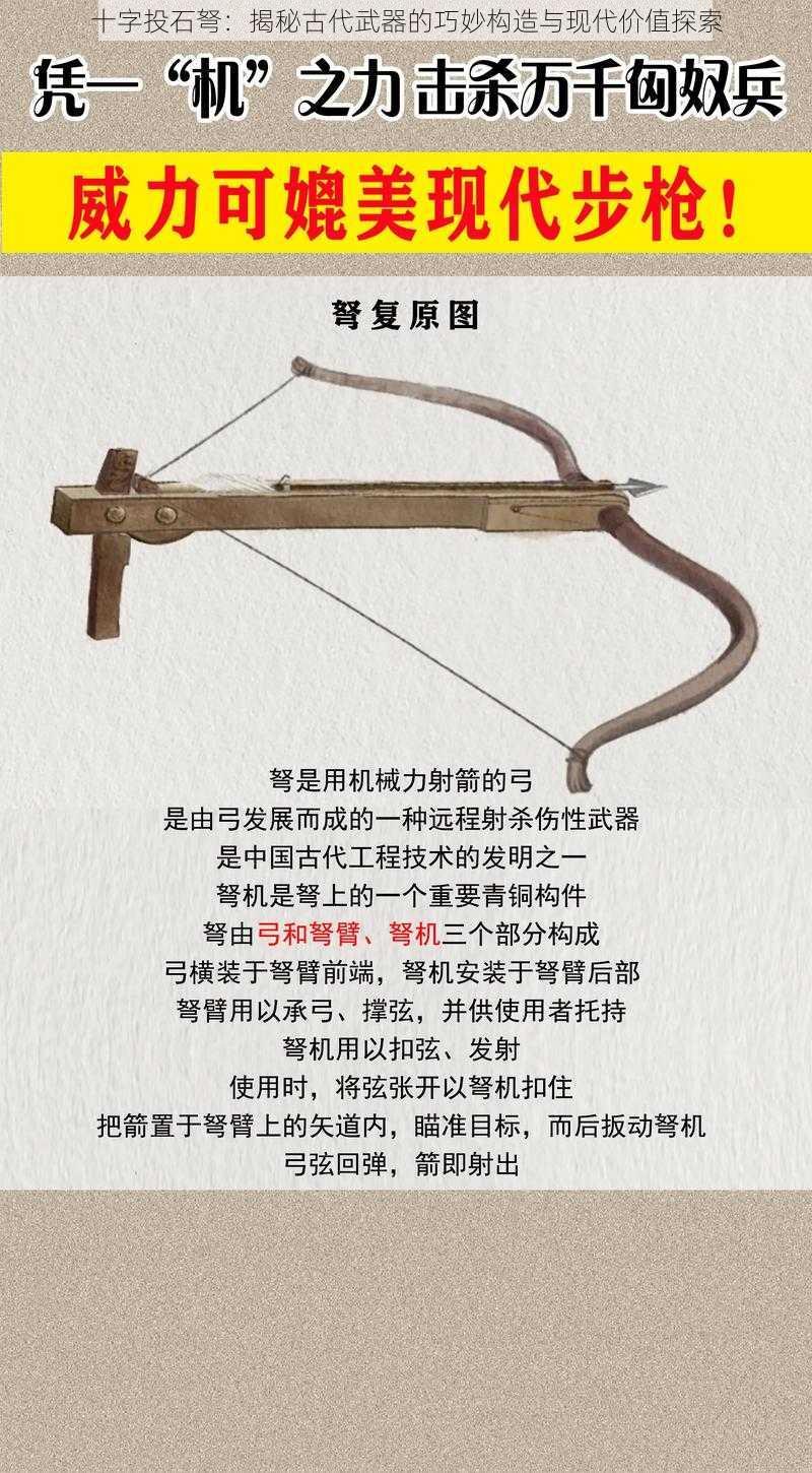 十字投石弩：揭秘古代武器的巧妙构造与现代价值探索