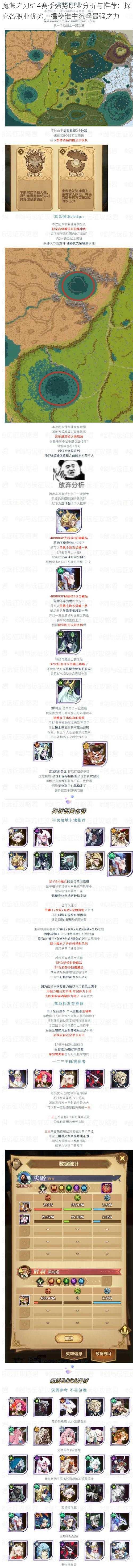 魔渊之刃s14赛季强势职业分析与推荐:探究各职业优劣,揭秘谁主沉浮最强之力