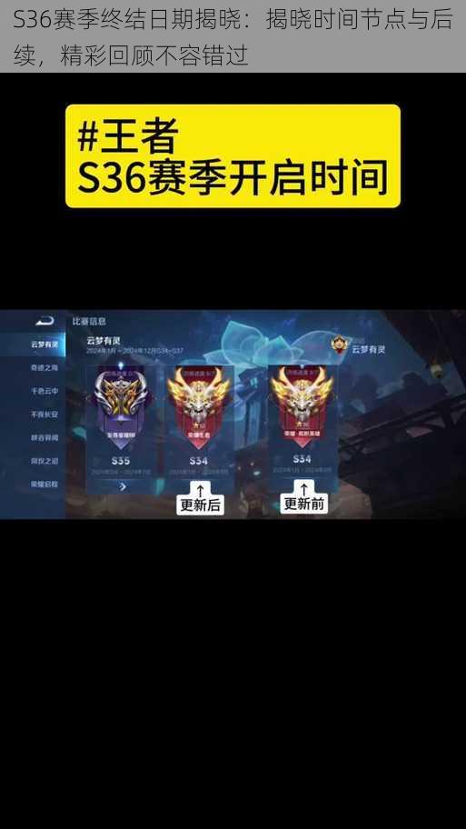 S36赛季终结日期揭晓:揭晓时间节点与后续,精彩回顾不容错过