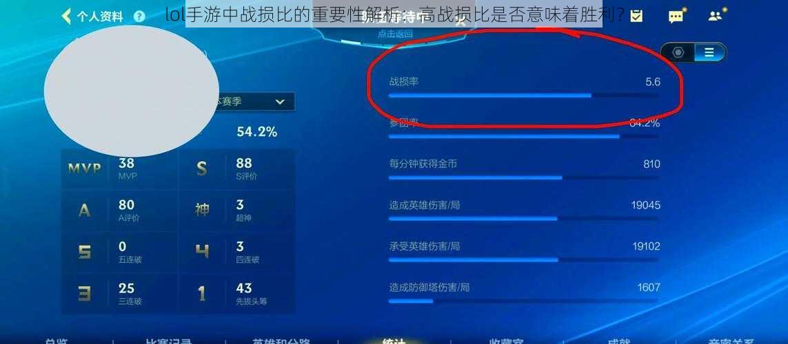 lol手游中战损比的重要性解析：高战损比是否意味着胜利？