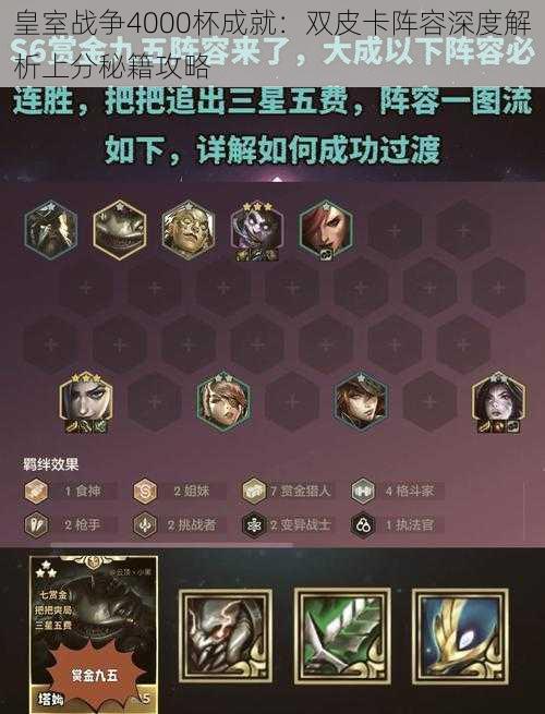 皇室战争4000杯成就:双皮卡阵容深度解析上分秘籍攻略