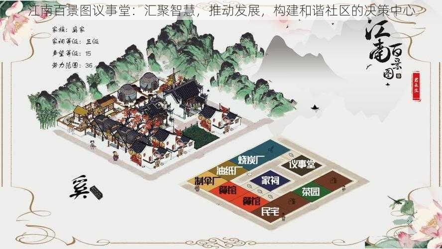 江南百景图议事堂:汇聚智慧,推动发展,构建和谐社区的决策中心