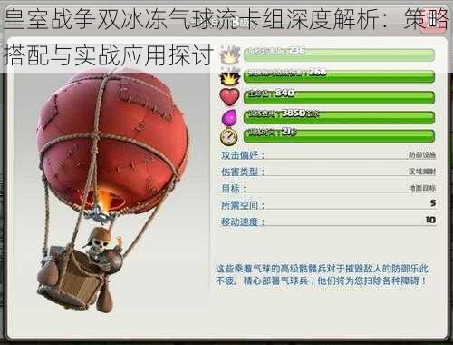 皇室战争双冰冻气球流卡组深度解析:策略搭配与实战应用探讨