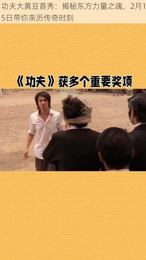 功夫大黄豆首秀:揭秘东方力量之魂,2月15日带你亲历传奇时刻